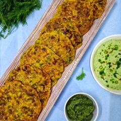A picture of Bajra flour Chamchamiya Chilla.