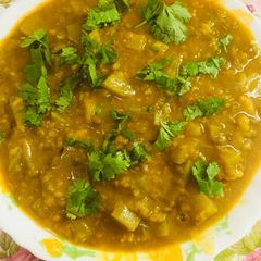 A picture of Moong dal lauki.