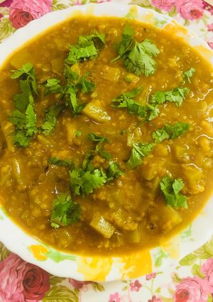 A picture of Moong dal lauki.