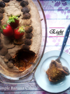 Foto resep recook banana cake ala chef Farah Quinn