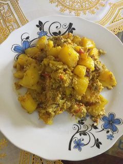 Dafadukan dankali mai kwai ainihin hoton girkin