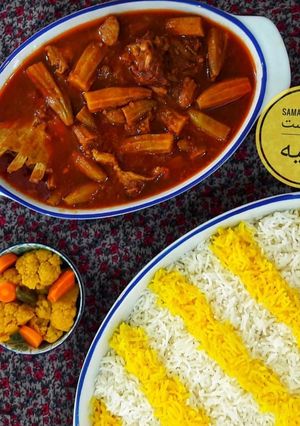 عکسی از دستور خورشت بامیه
