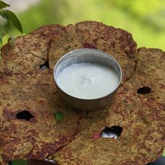 A picture of Thalipeeth /Maharashtra style Parathaa.