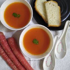 A picture of Carrot Ginger Shorba.