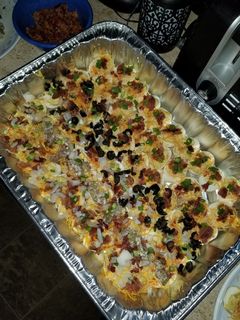 A picture of Loaded Deviled Eggs.