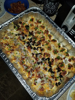 A picture of Loaded Deviled Eggs.