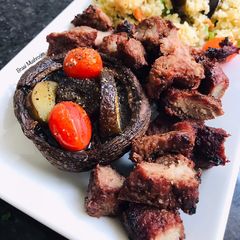 A picture of Mushroom Steak.