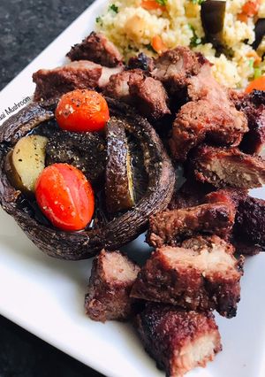 A picture of Mushroom Steak.