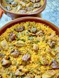 Arroz al horno trufado con carrillada y solomillo