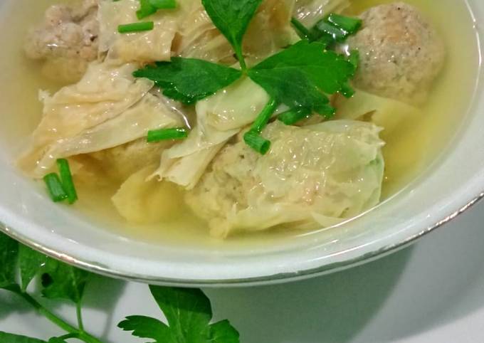 Langkah Mudah untuk Menyiapkan Sup baso kembang tahu, Bisa Manjain Lidah