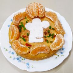 A picture of Eggless Orange Cake.