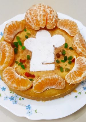 A picture of Eggless Orange Cake.