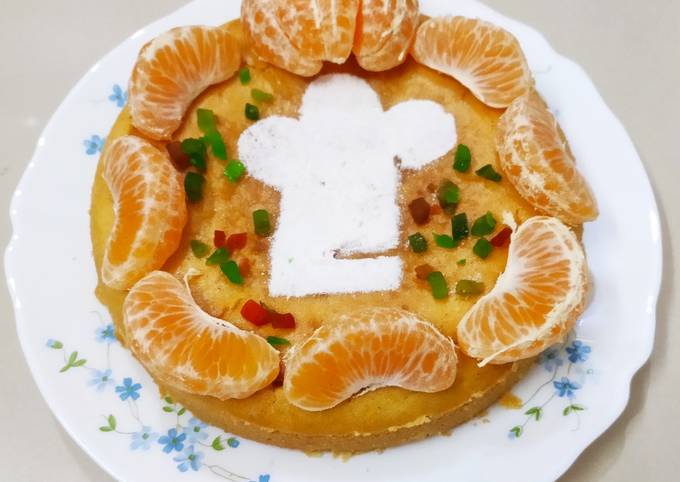 Recipe of Super Quick Eggless Orange Cake