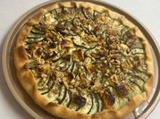 Une photo de miel courgette four