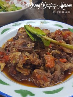 Foto resep Oseng daging mercon