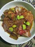 Oseng tulang jambal Pete cabe gendot