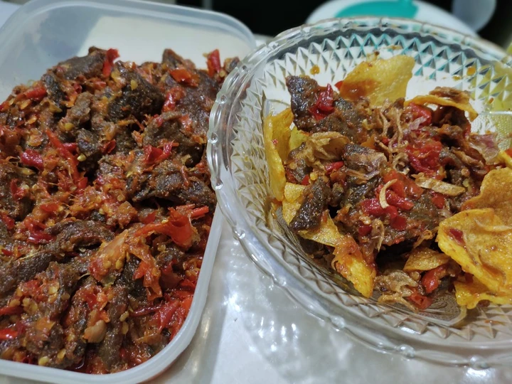 Langkah Gampang Membuat Resep Dendeng Balado yang  Bikin Ketagihan Anti Ribet, Uenak Banget