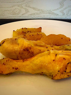 Una foto de Jamoncitos de pollo con manzana (En bolsa de asar al horno)
