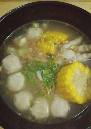 Foto resep Sop ceker bakso