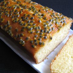 A picture of Passionfruit Syrup Pound Cake.