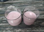 Una foto de smoothie con proteína