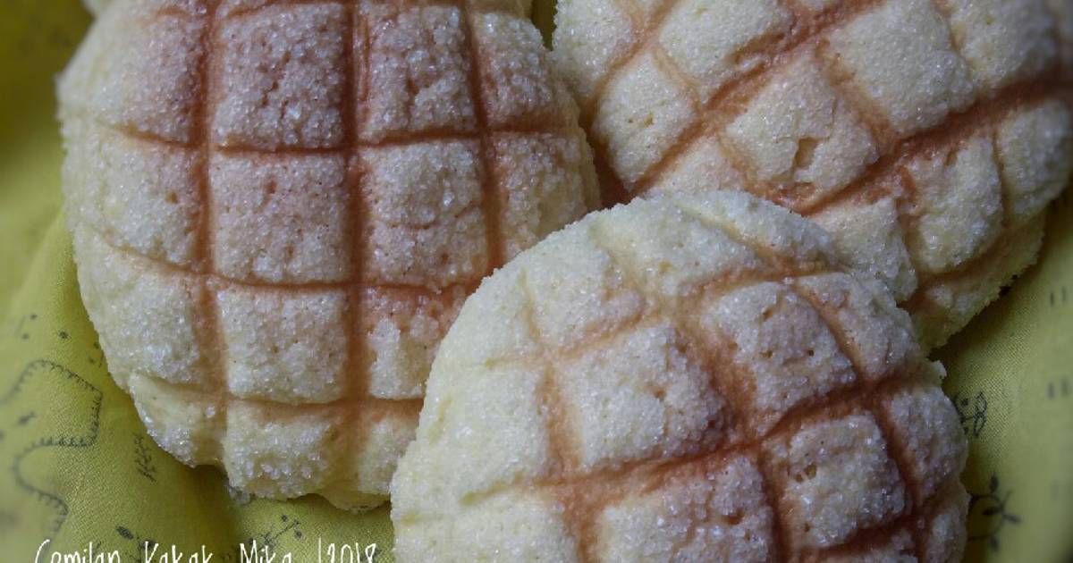 Resep Roti Melon Dorami / Melonpan oleh Erika Damayanti "Cemilan Kakak