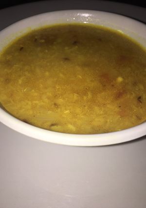 A picture of Yellow daal.