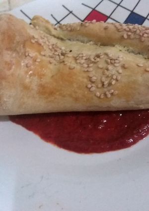 Una foto de Chile hojaldrado