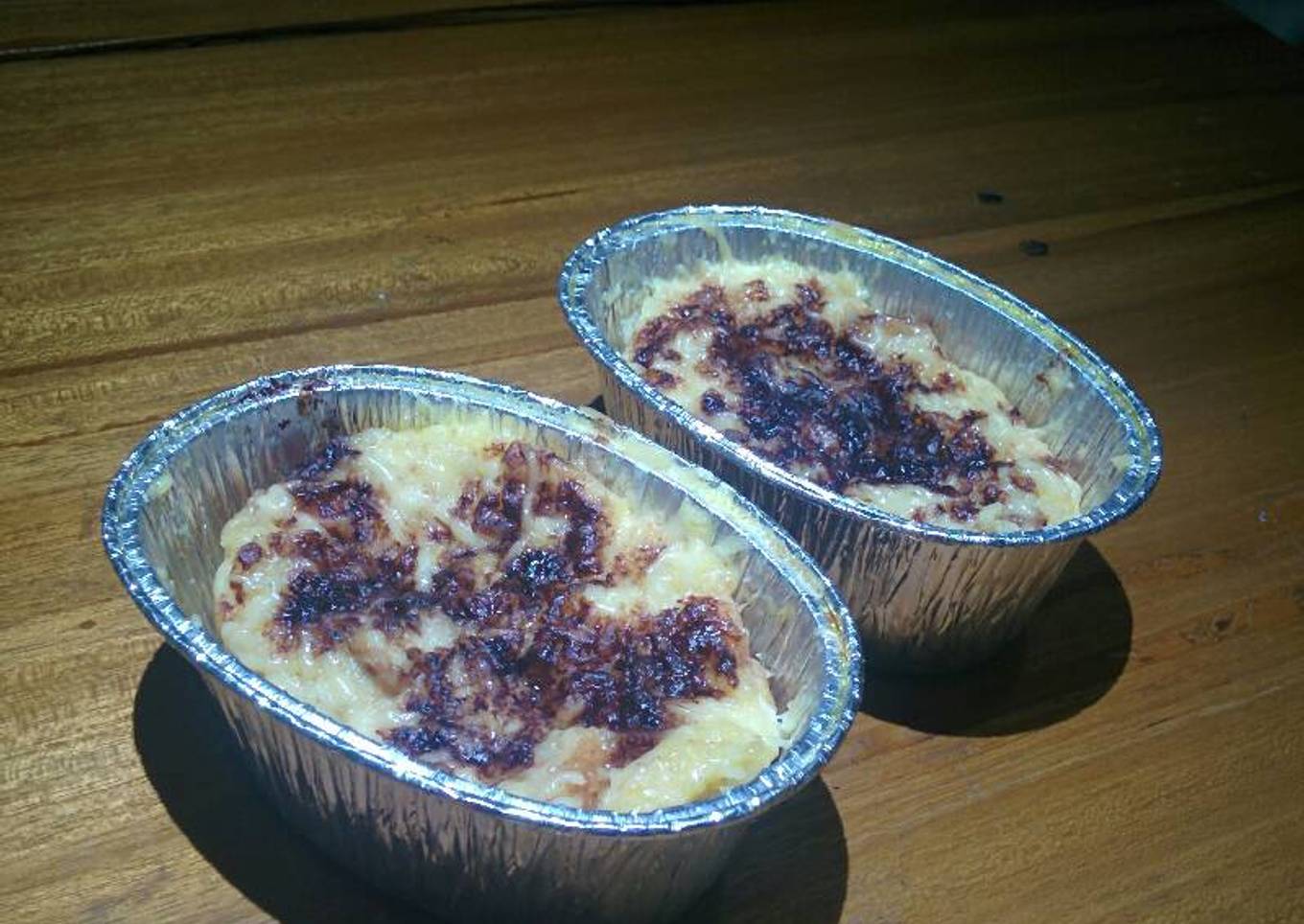 Puding Roti Keju Kukus