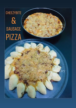 Foto resep Cheezybite & Sausage Pizza