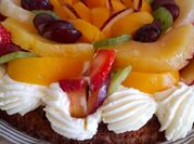 Una foto de tarta de kiwi
