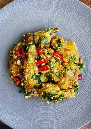 Foto resep Salted-egg Chicken/Ayam Telur Asin