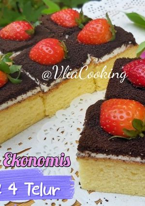 Foto resep CAKE POTONG TOPPING OREO SIMPLE & LEMBUT