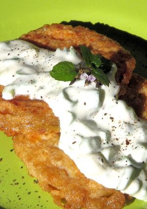 Bundás zöld paradicsom recept fotója