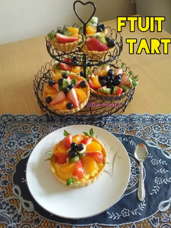 Foto resep Pie buah |fruit tart strawberry | hongkong