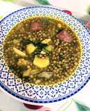 Lentejas con verdura y choricito