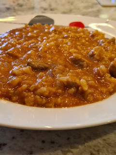 Una foto de Arroz en salsa de chistorra