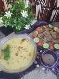 Urad/maash ki khatti daal with bajrey ki roti