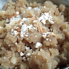 A picture of Wheat flour halwa.
