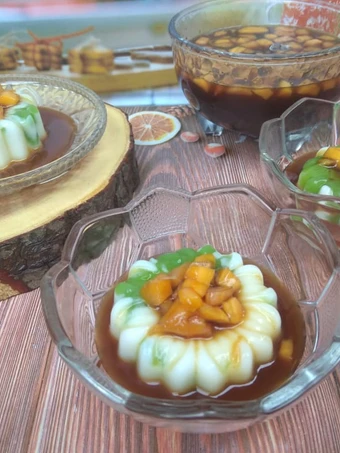Langkah Mudah untuk Menyiapkan Resep Puding cendol saus gula merah yang Enak Banget Anti Ribet, Bisa Manjain Lidah