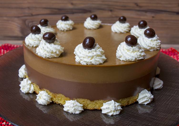 Tarta de chocolate y café