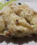 Falso pan de carne (con pollo y coliflor)