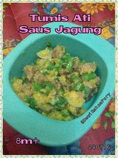 Foto resep MPASI-Tumis Ati Saus Jagung
