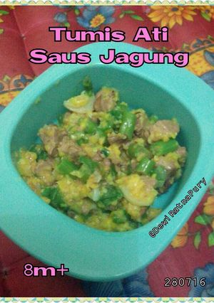 Foto resep MPASI-Tumis Ati Saus Jagung