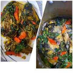 รูปของ Pepes ikan mas duri lunak
