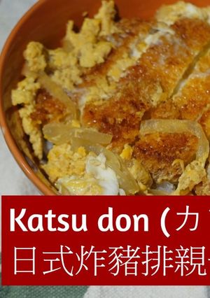A picture of Katsudon (Japanese Pork Cutlet and Egg Rice Bowl).