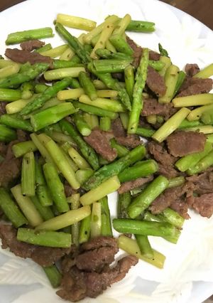 蘆筍牛肉 的食譜成品照片