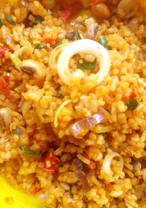 A picture of Jallof rice.