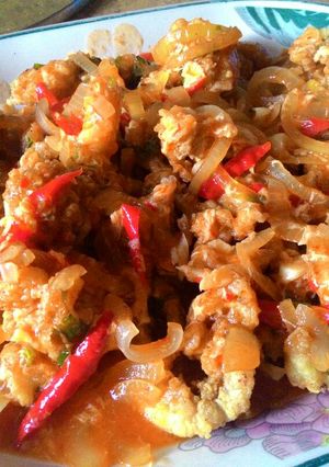 Foto resep Cumi crispy saus merah