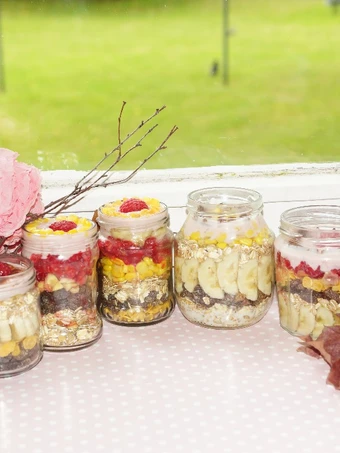 Cara Gampang Membuat Resep  🍎🍐🍉Overnight oats 🍇🍓🍒🍍 yang Menggugah Selera, Bikin Ketagihan